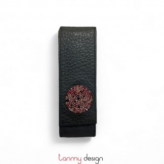 Hộp bút da George đen 5*1,5*15 cm